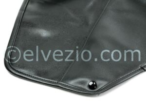 Folding Top Cover In Electro-Welved Black Skai for Fiat 124 Spider 1600-1800 cc.