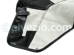 Folding Top Cover In Electro-Welved Black Skai for Fiat 124 Spider 1600-1800 cc.