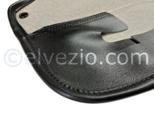 Folding Top Cover In Electro-Welved Black Skai for Fiat 124 Spider 1400 cc.