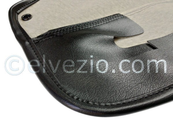 Folding Top Cover In Electro-Welved Black Skai for Fiat 124 Spider 1400 cc.