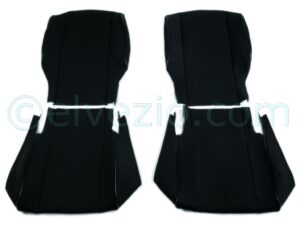 Tappezzeria Sedili Anteriori E Posteriori In Tessuto Colore Nero per Fiat 126 Personal. F1134