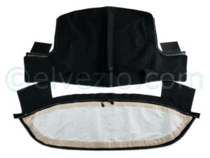 Soft Top In Black Pininfarina Canvas for Fiat Dino Spider 2000 - 2400.