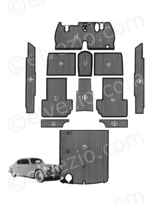 Serie Completa Tappeti In Gomma per Lancia Aurelia 4^ Serie.