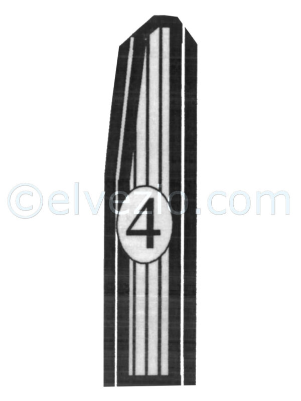 Tappeto 4 Laterale Sinistro per Lancia Appia 1^ Serie.