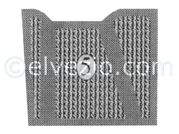 Tappeto 5 Anteriore Destro per Lancia Flaminia Berlina e Flaminia Coupé Pininfarina.