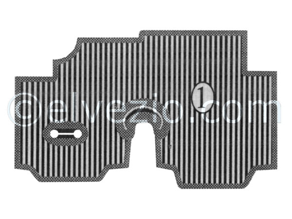 Tappeto 1 Zona Anteriore per Lancia Flaminia GT Touring, Flaminia GTL Touring, Flaminia Convertibile Touring, Flaminia Sport Zagato e Flaminia Super Sport Zagato.