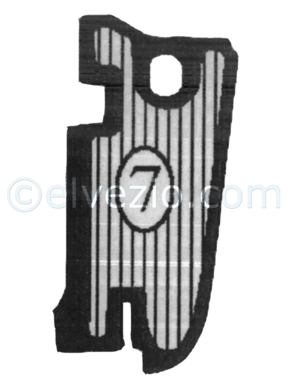 Tappeto 7 Laterale Baule per Lancia Flavia Coupé Pininfarina 1500-1800.