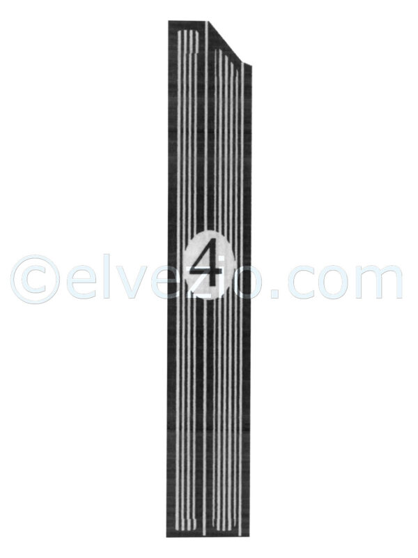 Tappeto 4 Laterale Sinistro per Lancia Fulvia Coupé 1^ Serie 4 Marce.