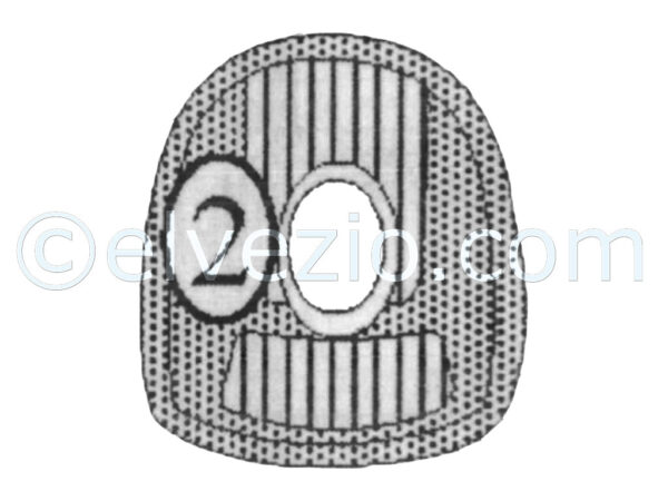 Tappeto 2 Ponte Anteriore per Lancia Flavia Coupé 2000.