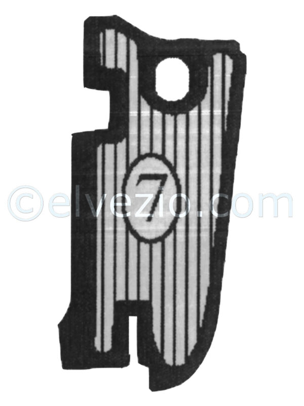 Tappeto 7 Laterale Baule per Lancia Flavia Coupé 2000.