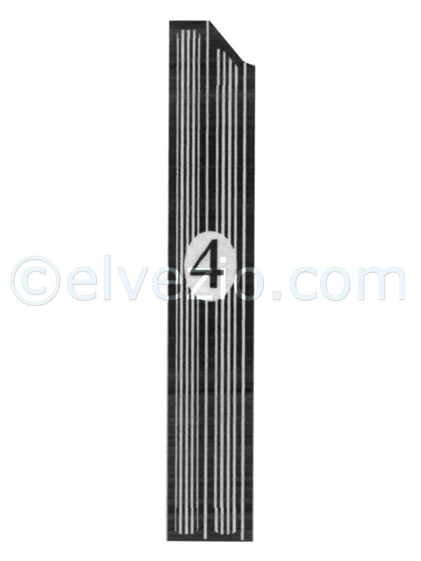 Tappeto 4 Laterale Sinistro per Lancia Fulvia Sport Zagato 1^ Serie 4 Marce.