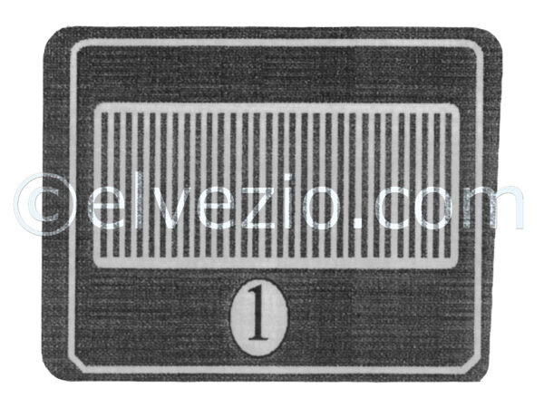 Tappeto 1 anteriore sinistro colore grigio