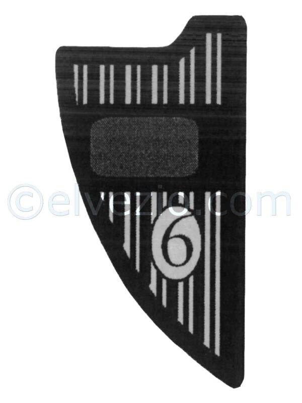 Tappeto 6 laterale baule colore nero