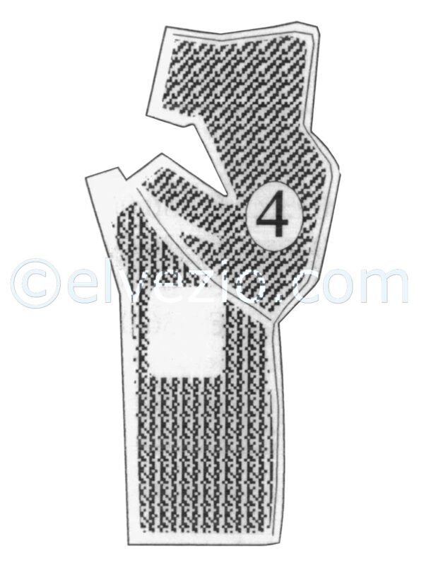 Tappeto 4 passaruota sinistro