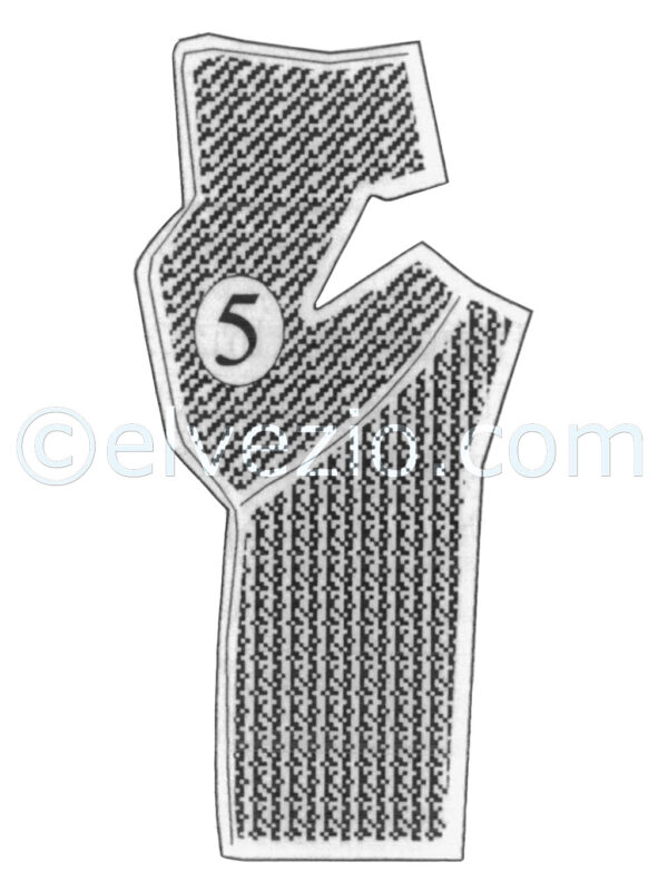 Tappeto 5 passaruota destro