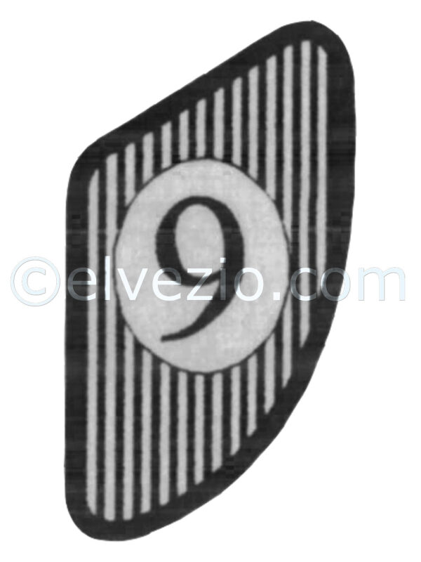 Tappeto 9 verticale pedaliera per Moquette