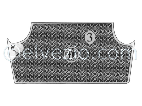 Tappeto 3 base baule colore grigio