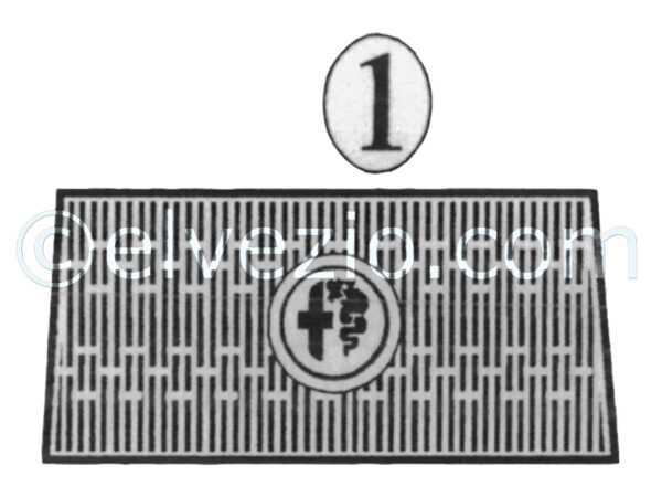 Tappeto 1 anteriore sinistro