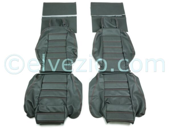 Tappezzeria Sedili Anteriori In Skai Alfa per Alfa Romeo Duetto Coda Tronca 1986-90 Quadrifoglio Verde. A0081