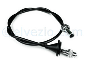 Cavo Conta Chilometri per Fiat 124 Berlina. Misura Cavo 1090 mm. Misure attacchi 16x1 mm e 18x1,5 mm. Rif. O.E. 4135444.