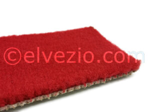 Moquette in Acrilico colore Rosso - Base Naturale