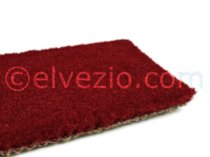 Moquette in Acrilico colore Bordeaux - Base Naturale