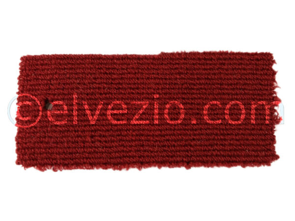 Moquette in Lana Bouclé colore Rosso Medio - Base Naturale
