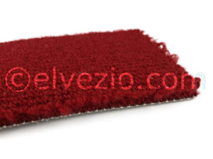 Moquette in Lana Bouclé colore Rosso Medio - Base Naturale