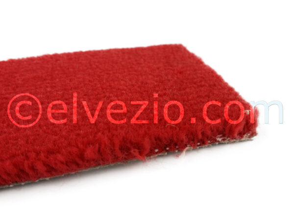 Moquette in Lana colore Rosso - Base Naturale