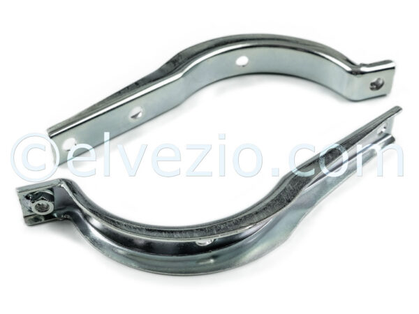 Staffe Inferiori Fissaggio Marmitta per Fiat 500 N, 500 D, 500 F, 500 L e Autobianchi Bianchina Berlina, Trasformabile e Cabriolet. Distributore Vema. Rif. O.E. 4146064