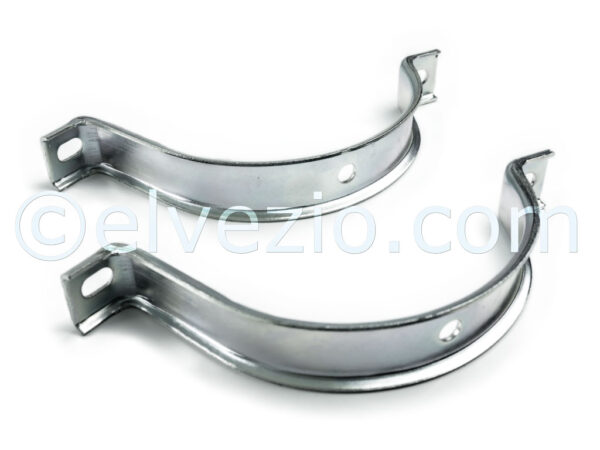 Upper Muffler Support Brackets for Fiat 500 N, 500 D, 500 F, 500 L and Autobianchi Bianchina Berlina, Trasformabile and Cabriolet. Distributore Vema. Ref. O.E. 4146065