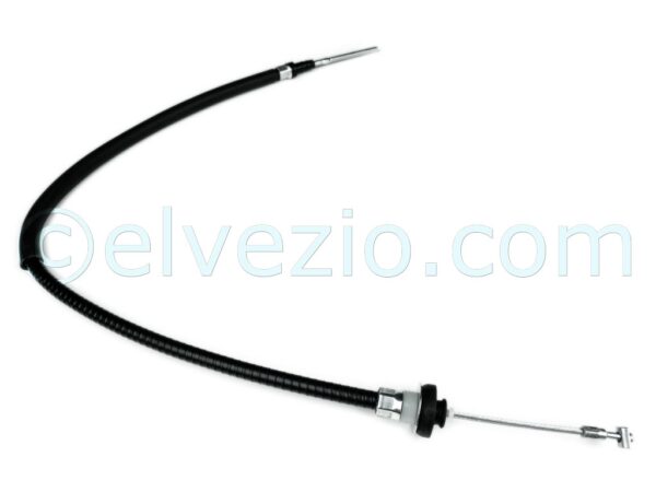 Cavo Frizione per Fiat 124 Spider e 124 Coupé dopo il 1973. Misura Guaina 710 mm. Misura Cavo 905 mm. Rif. O.E. 4297126