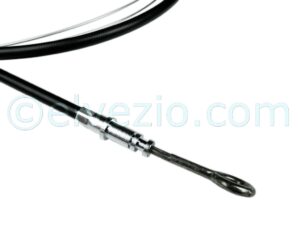 Cavo Acceleratore A Pedale per Fiat 850 Spider, 850 Coupé, 850 Berlina e 850 Special. Misura Guaina 1015 mm. Misura Cavo 3300 mm. Rif. O.E. 4103422-4103425-4127153