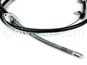 Cavo Freno A Mano per Fiat 1100 D e 1100 Special fino al 1965. Misura Guaina 860 + 860 mm. Misura Cavo 3130 mm. Rif. O.E. 4052933