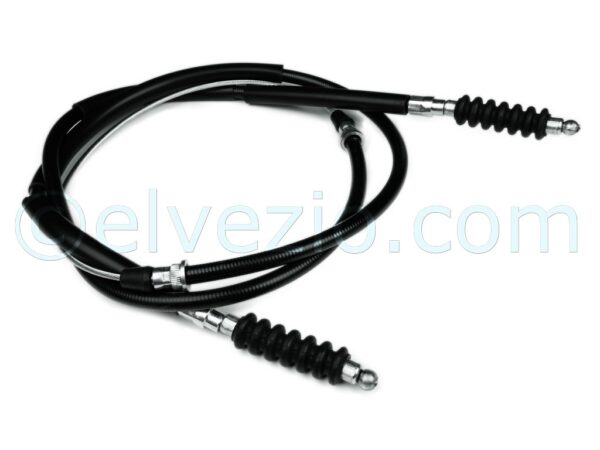 Cavo Freno A Mano per Fiat 124 Spider e 124 Coupè. Misura Guaina 720+715 mm. Misura Cavo 2040 mm. Rif. O.E. 4151692