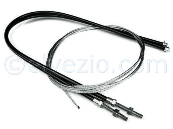Cavo Freno A Mano per Lancia Fulvia Coupé, Fulvia Berlina e Flavia Tutti I Modelli. Misura Guaina 915+915 mm. Misura Cavo 3800 mm. Rif. O.E. 81719820-82262902.