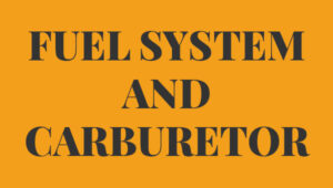 Fuel System and Carburetor FIAT 500 R